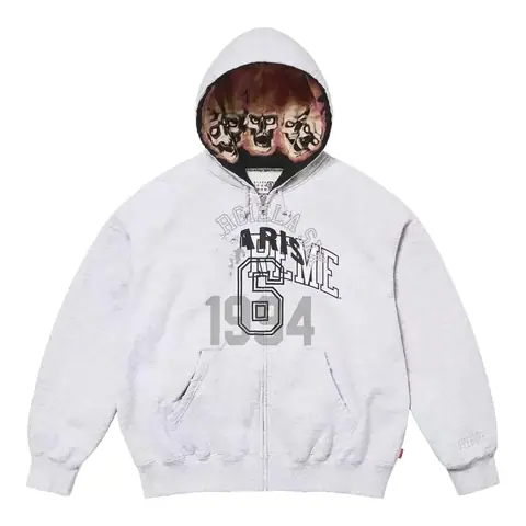 Supreme x MM6 Maison Margiela Zip Up Hooded Sweatshirt