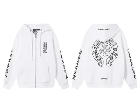 Chrome Hearts zip-up Hooded Sweatshirt