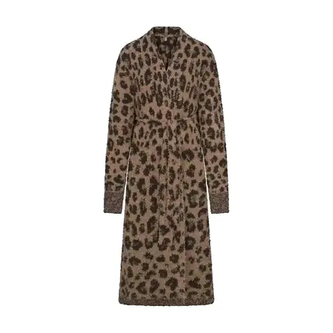 Skims Leopard Bathrobe