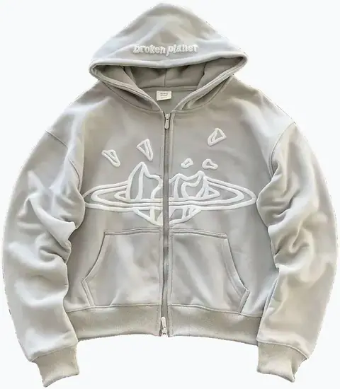 Broken Planet Zip Up Hoodie