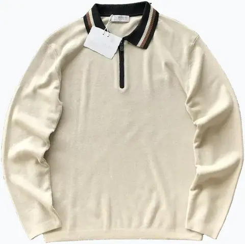 Brunello Cucinelli Zip Polo Sweater
