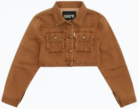SMFK Cropped Denim Jacket