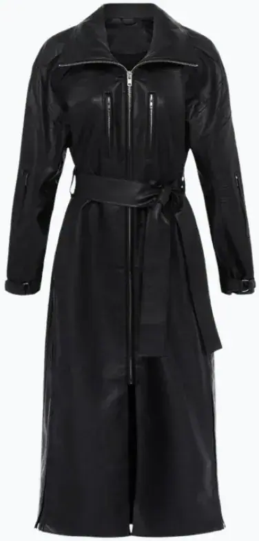 KHY Leather Maxi Coat