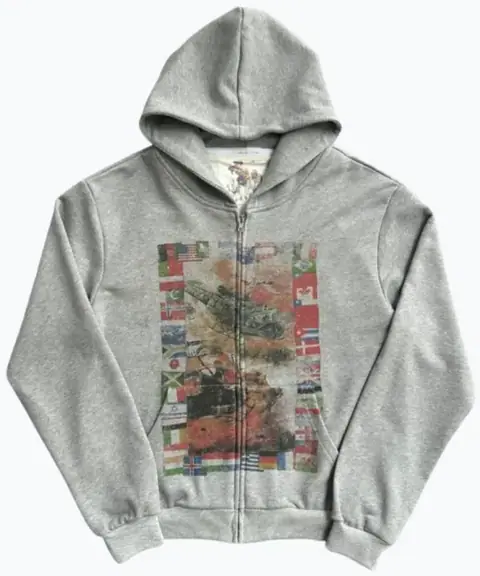 PeaceInWar Zip Up Hoodie